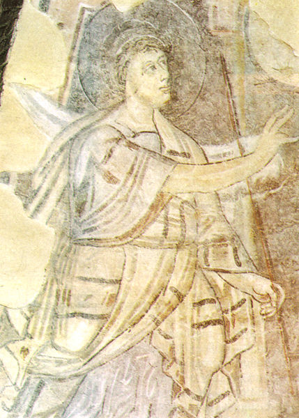 Annuncio a Zaccaria, ca. 800,  Chiesa di Santa Sofia, Benevento, Campania